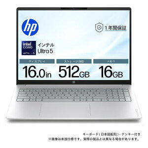 HP�b�G�C�`�s�[ �m�[�g�p�\�R�� OmniBook 3/16 �O���C�V���[�V���o�[ DD3C9PA-AAAA [16.0�^ /Windows11 Home /intel Core Ultra 5 /�������F16GB /SSD�F512GB /2026�N7�����f��]