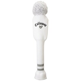 キャロウェイ｜Callaway ヘッドカバー ユーティリティ用 ラブキャロウェイ ニットヘッドカバー FW 26 JM AM LOVE CW KNIT UT FW 26 JM ホワイト 5526134