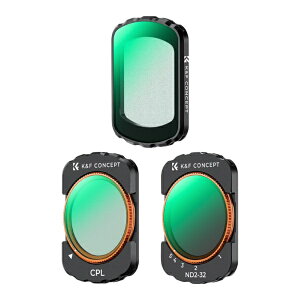 K&F Concept�b�P�[�A���h�G�t�R���Z�v�g �}�O�l�b�g�������Y�t�B���^�[3��Z�b�g�iCPL����ND(2-32)���u���b�N�f�B�t���[�W���� 1/4�j DJI Osmo Pocket 3/4�Ή� �t���ی�K���X�t�B�����t�� KF-P34KC14N