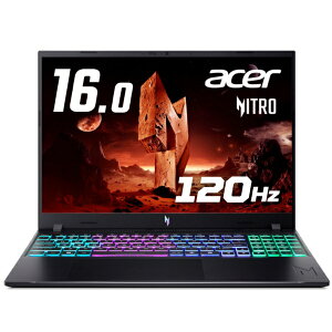 ACER�b�G�C�T�[ Nitro/16/C7-240H/RTX5060/32/1T/w11 ANV16-I31-N73Z56 [16.0�^ /Windows11 Home /intel Core 7 /�������F32GB /SSD�F1TB]