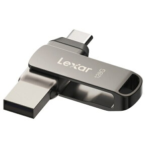 Lexar�b���L�T�[ USB������ JumpDrive D400(Mac/Windows) �V���o�[ LJDD400128G-BNQNJ [128GB /USB TypeA�{USB TypeC /USB3.2 /��]��]