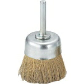 トラスコ中山｜TRUSCO NAKAYAMA 軸付カップブラシ　φ50×軸6　真鍮線　線径0．15　TB6624