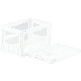 三甲｜サンコー 折りたたみコンテナー マドコンライト 52.7L ホワイト SKMLO-O-50B-WH