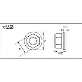 トラスコ中山｜TRUSCO NAKAYAMA フランジナット　ユニクロム　サイズM3×0．50　180個入　B790003
