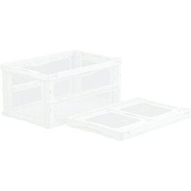 三甲｜サンコー 折りたたみコンテナー マドコンライト 77.8L ホワイト SKMLO-O-75B-WH