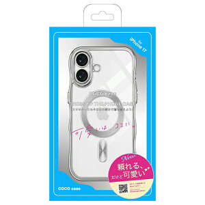 COCO case iPhone 17 ���b�L�ŃN���A�Ȃ��˂��˃P�[�X �J�����ی샌���Y�t COCO CASE �V���o�[ 1856-17-SILVER [�w�ʃP�[�X /Magsafe�Ή�]