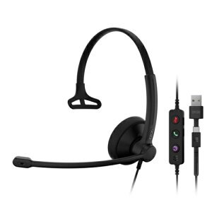 EPOS�b�C�[�|�X EPOS IMPACT 100 MS Mono USB-C+A USB�Ў��w�b�h�Z�b�g �L�� ��y�ŉ��K �R�[���Z���^�[���� EPOS-1001419 EPOS-1001419