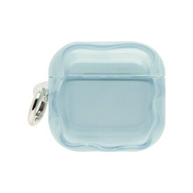 HAMEE｜ハミィ [AirPods(第4世代)専用]PHONEAR なみ型 AirPodsケース ブルー／ラムネ 661-4057-4058519