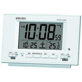 SEIKO｜セイコー 目覚まし時計 白パール SQ778W [デジタル /電波自動受信機能有][SQ778W]