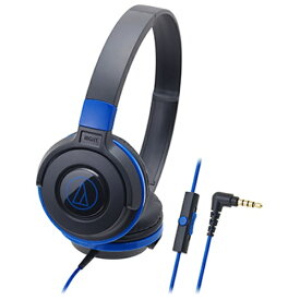 オーディオテクニカ｜audio-technica ヘッドホン ATH-S100IS BBL ブラックブルー [φ3.5mm ミニプラグ][ATHS100ISBBL]