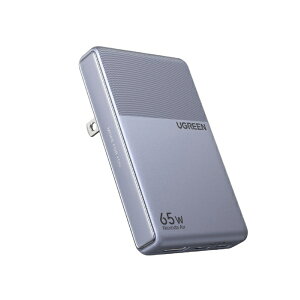 UGREEN�b���[�O���[�� UGREEN Nexode Air �}���[�d�� Slim 65W 3�|�[�g 95861 [PD65W /USB-C×2 /USB-A×1 /3�|�[�g]