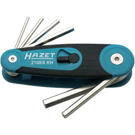 HAZET社｜ハゼット HAZET 六角棒レンチセット（6本タイプ・ナイフ式） 2100／6KH