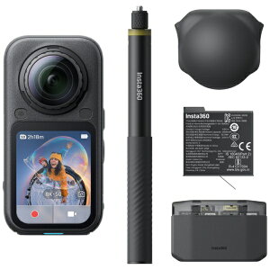INSTA360�b�C���X�^360 360°�J���� Insta360 X6 �G�b�Z���V�����o���h�� �~�b�h�i�C�g�u���b�N CINSABXA-X603 [8K�Ή� /�h��]