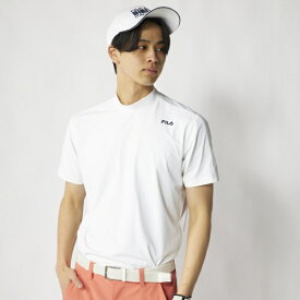 フィラゴルフ｜FILA GOLF メンズ 半袖モックネックシャツ オフホワイト 746655W [メンズ /Lサイズ]【返品交換不可】