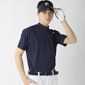 フィラゴルフ｜FILA GOLF メンズ 半袖モックネックシャツ ネイビー 746655W [メンズ /3Lサイズ]【返品交換不可】