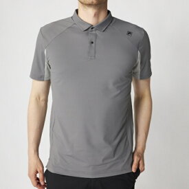 フィラゴルフ｜FILA GOLF メンズ 冷感半袖シャツ グレー 746674 [メンズ /3Lサイズ]【返品交換不可】