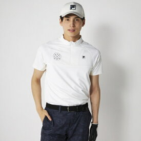 フィラゴルフ｜FILA GOLF メンズ 冷感ハーフジップシャツ オフホワイト 746675 [メンズ /LLサイズ]【返品交換不可】