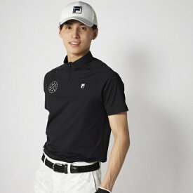 フィラゴルフ｜FILA GOLF メンズ 冷感ハーフジップシャツ ブラック 746675 [メンズ /3Lサイズ]【返品交換不可】