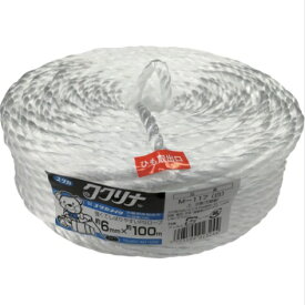 ユタカメイク｜YUTAKA ユタカ 荷造り紐 PSロープ 6φ×100M 白 M−117