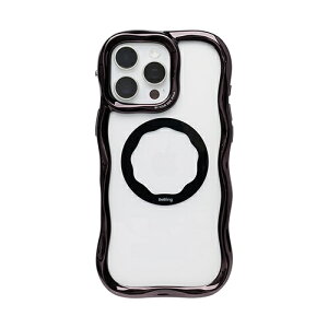 HAMEE�b�n�~�B [iPhone 16 Pro Max��p]iFace BeBling Wave MagSynq �N���A�P�[�X iFace �u���b�N 41-192577