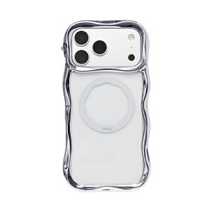HAMEE�b�n�~�B [iPhone 17 Pro Max��p]iFace BeBling Wave MagSynq �N���A�P�[�X iFace �V���o�[ 41-192645
