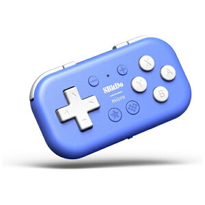 8BitDo���G�C�g�r�b�g�h�D 8BitDo Micro Bluetooth �|�P�b�g�T�C�Y �~�j�R���g���[���[ �y�L�[�{�[�h���[�h�Ή�/�Ў�f�o�C�X�z Blue�ySwitch/Switch Lite/Switch 2�z