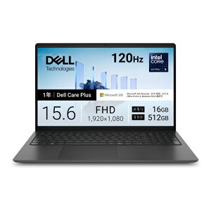DELL�b�f�� �m�[�g�p�\�R�� Dell 15(D15260) �J�[�{���u���b�N ND65-GWM3BC [15.6�^ /Windows11 Home /intel Core Ultra 5 /�������F16GB /SSD�F512GB /M365 (24����) or Office �I���\ /2026�N�H�~���f��]