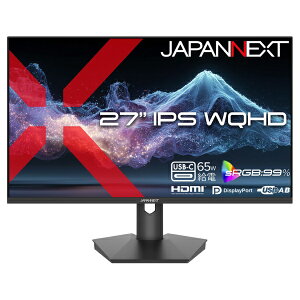 JAPANNEXT�b�W���p���l�N�X�g USB-C�ڑ� PC���j�^�[ JN-IPS27Q2-C6 [27�^ /WQHD(2560×1440�j /���C�h /100Hz]
