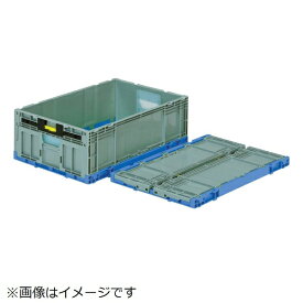 三甲｜サンコー 折りたたみコンテナー オリコン 38.8L ブルー/ライトグレー SKO-EP39B-SW-BL/GLL《※画像はイメージです。実際の商品とは異なります》