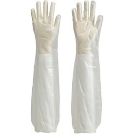 トラスコ中山｜TRUSCO NAKAYAMA 使い捨てポリエチレンロング手袋 フリーサイズ 30枚 半透明 TPL-60