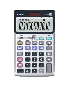 CASIO�b�J�V�I �{�i�����d��(�����E���Ԍv�Z) �V���o�[ JS-20DD-SR-N [12��]
