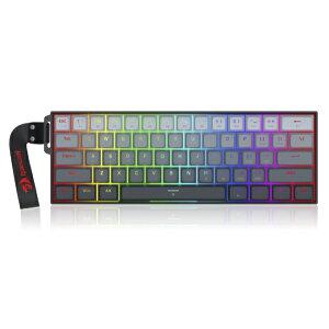 REDRAGON�b���b�h���S�� �Q�[�~���O�L�[�{�[�h(���s�b�h�g���K�[�Ή�) K617 FIZZ 60% �O���[���u���b�N K617GGB-RGB-MPTI [�L�� /�p��z�� /���C�X�C�b�`]