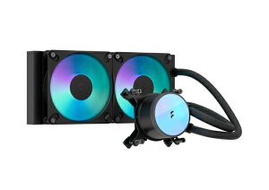 FRACTAL DESIGN�b�t���N�^���f�U�C�� ����CPU�N�[���[ 120mm�t�@��x2 [LGA1851/1700/1200/1156/1155/1151/1150�EAM5/AM4] Radius 240 RGB Black �u���b�N FD-W-RA1-2402
