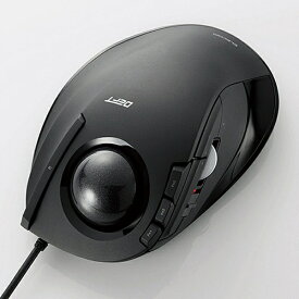 エレコム｜ELECOM マウス トラックボール DEFT(Windows11対応/Mac) ブラック M-DT1URBK [光学式 /有線 /8ボタン /USB]