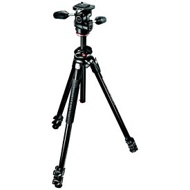 マンフロット｜Manfrotto 三脚290DUALアルミニウム三脚+3ウェイ雲台キット MK290DUA3-3W [3段 /3WAY雲台 /2.59kg][MK290DUA33W]