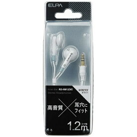 ELPA｜エルパ インナーイヤー型 RD-NM12 W [φ3.5mm ミニプラグ][RDNM12W]
