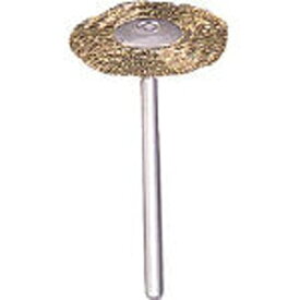 トラスコ中山｜TRUSCO NAKAYAMA 平型ブラシ　真鍮　線0．1×外径φ23×軸φ3　233H3