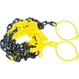 トラスコ中山｜TRUSCO NAKAYAMA プラチェーン（コーンリング付）　黄／黒　6MM×2M　TPCC62YB
