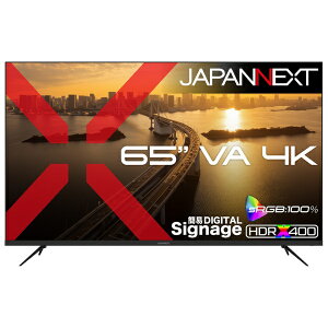 JAPANNEXT�b�W���p���l�N�X�g PC���j�^�[ 2�N�ۏ� JN-V65U2-M [65�^ /4K(3840×2160�j /���C�h /60Hz]