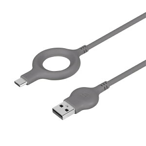 OWLTECH�b�I�E���e�b�N USB-A �� USB-C�P�[�u�� [�[�d /�]�� /2.0m /3A /USB2.0] Soft Ring �`���R�[�� OWL-CBS2AC-SFT20-BK [USB-A �� USB-C]