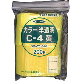 生産日本社｜SEISANNIPPONSHA 「ユニパック」　C-4　黄　100×70×0.04　200枚入　C4CY