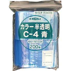 生産日本社｜SEISANNIPPONSHA 「ユニパック」　C-4　青　100×70×0.04　200枚入　C4CB