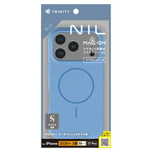 �g���j�e�B�bTrinity iPhone 18 Pro / 17 Pro [NIL] �}�O�l�b�g�z�����A�N�Z�T���[�Ή� �V���R���P�[�X �u���[ TR-IP26M3-NILMS-SMBL [�w�ʃP�[�X /Magsafe�Ή�]