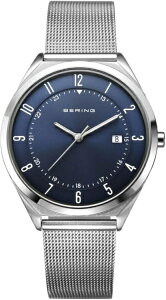 BERING�b�x�[�����O CLASSIC �E���g���X���� Quartz SS���b�V�� �����ՁF�u���[ 18738-007