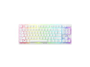 RAZER�b���C�U�[ DeathStalker V2 Pro Tenkeyless - Wireless Low Profile Optical Gaming Keyboard (Linear Red Switch) - White Edition - US Layout - World Packaging �z���C�g RZ03-04373500-R3M1 [�L���E���C�����X /�p��z��]
