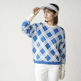 フィラゴルフ｜FILA GOLF レディース クルーネックセーター ブルー 796705 [レディース /Mサイズ]【返品交換不可】