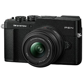 【2026年10月下旬】 OM SYSTEM｜オーエムシステム PEN 14-42mm F3.5-5.6 III レンズキット ミラーレス一眼カメラ ブラック [ズームレンズ]