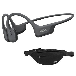 SHOKZ�b�V���b�N�X �y���T�F�E�G�X�g�|�[�`�i�u���b�N�j�t���z�u���[�g�D�[�X�C���z�� �������^ ���`�� OpenRun Air 2 �u���b�N SKZ-EP-000079 [���C�����X(�l�b�N�o���h) /���`���^ /Bluetooth�Ή�]