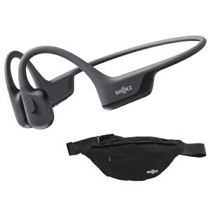SHOKZ�b�V���b�N�X �y���T�F�E�G�X�g�|�[�`�i�u���b�N�j�t���z�u���[�g�D�[�X�C���z�� �������^ ���`�� OpenRun Air 2 Mini �u���b�N SKZ-EP-000081 [���C�����X(�l�b�N�o���h) /���`���^ /Bluetooth�Ή�]