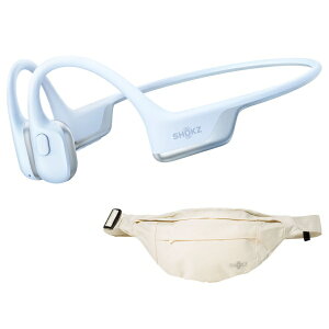 SHOKZ�b�V���b�N�X �y���T�F�E�G�X�g�|�[�`�i�x�[�W���j�t���z�u���[�g�D�[�X�C���z�� �������^ ���`�� OpenRun Air 2 �A�C�X�u���[ SKZ-EP-000080 [���C�����X(�l�b�N�o���h) /���`���^ /Bluetooth�Ή�]